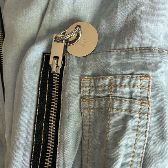 Diesel De Bruce Womens Bomber Jacket Reversible Coat Pink - Picture 12 of 15